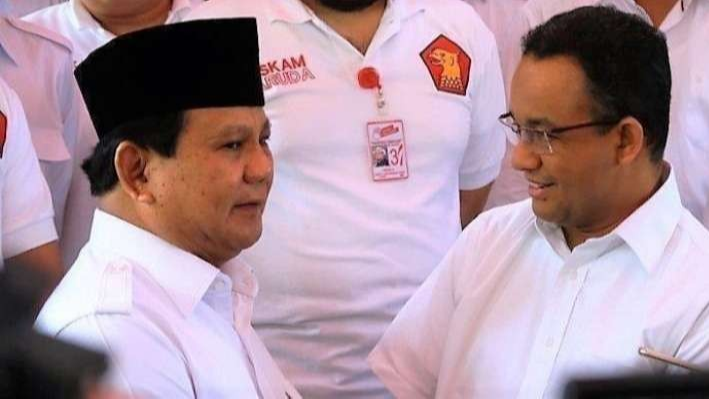 Capres Gerindra Prabowo Subianto bersama Capres Nasdem Anies Rasyid Baswedan, melawan aturan presidential threshold. (Foto: Dokumentasi Anies Baswedan)