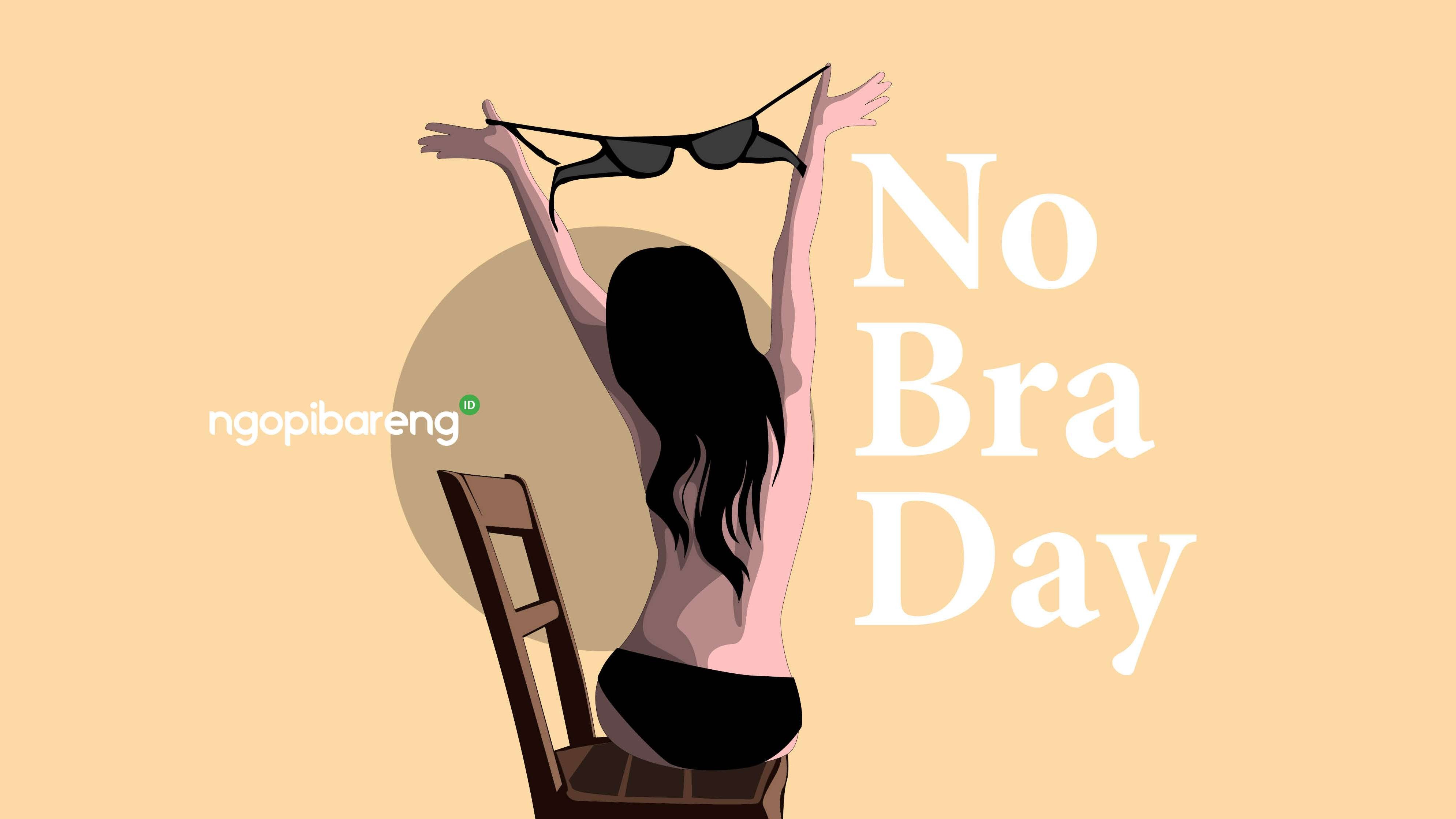 No bra day diperingati setiap tanggal 13 Oktober setiap tahunnya. (Ilustrasi: Fa Vidhi/Ngopibareng.id)