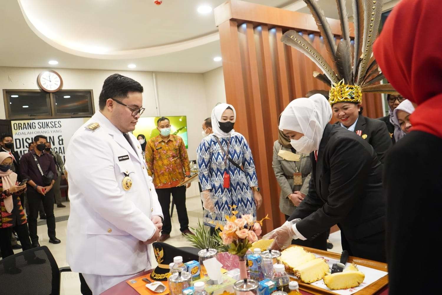 Nanas Pasir Kelud Jadi Unggulan Gubernur, Bupati Siap Kembangkan Kawasan Budidaya (Foto Kominfo Kabupaten Kediri)