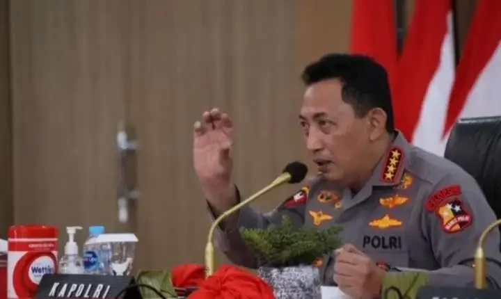 Kapolri Jendral Polisi Listyo Sigit Prabowo dalam sebuah acara dengar pendapat di  gedung DPR RI. ( Foto: istimewa)