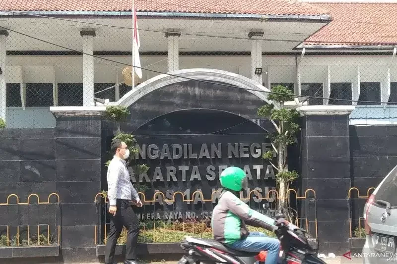 Kantor Pengadilan Negeri Jakarta Selatan, Rabu  23 Juni 2021. (Foto : Antara)