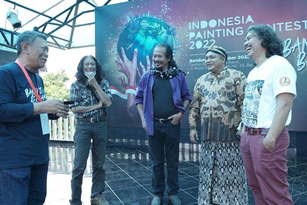 Para seniman seperti  Tisna Sanjaya, Agus Dermawan T, Nasirun dan Diyanto. Juga hadir Founder NUGallery, M. Nabil Haroen. (Foto: NUGallery)