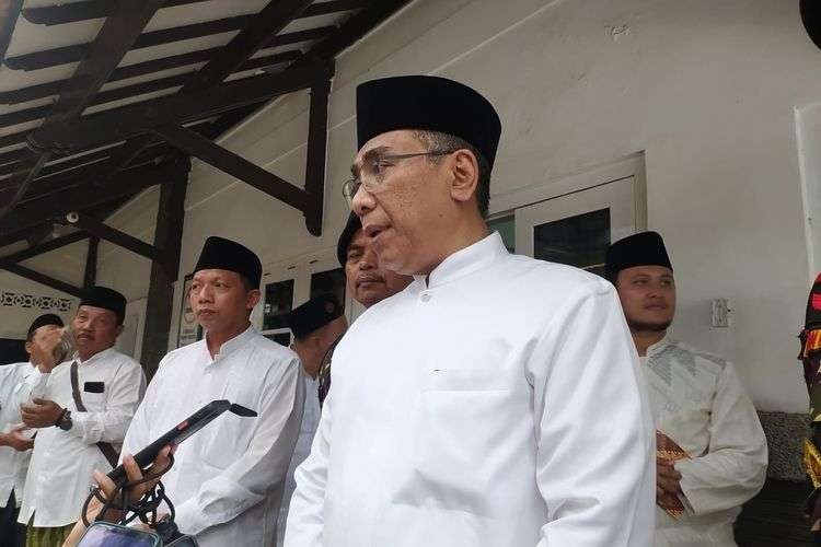 Gus Yahya di Pondok Pesantren Tebuireng Jombang, usai Apel Nasional Hari Santri, 22 Oktober 2022. (Foto: ltn-pbnu)