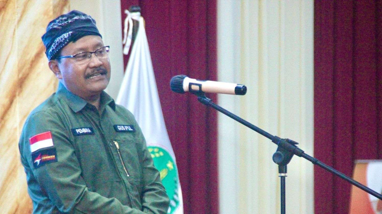 Walikota Pasuruan Saifullah Yusuf memberikan sambutan dalam acara penutupan kompetisi E-sport. (Foto: Dokumentasi Pasuruan)