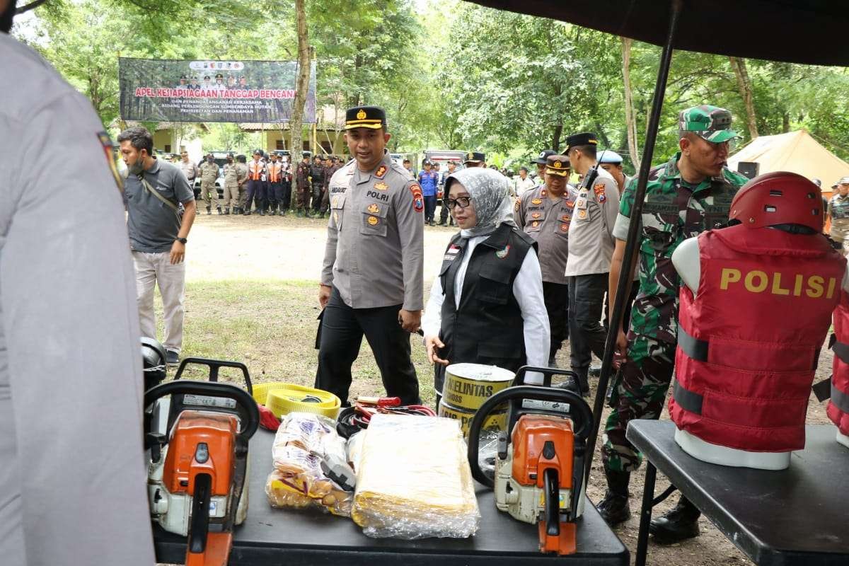 Apel Kesiapsiagaan Tanggap Bencana yang dipimpin langsung oleh Bupati Jombang Hj Mundjidah Wahab. (Foto: Istimewa)