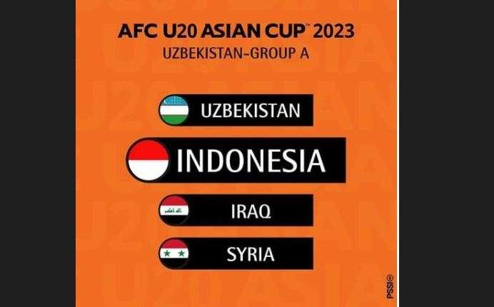 Timnas Indonesia U-20 satu grup dengan Irak, Suriah dan tuan rumah Uzbekistan di Grup A Piala Asia U-20 2023.  (Foto: Instagram PSSI)