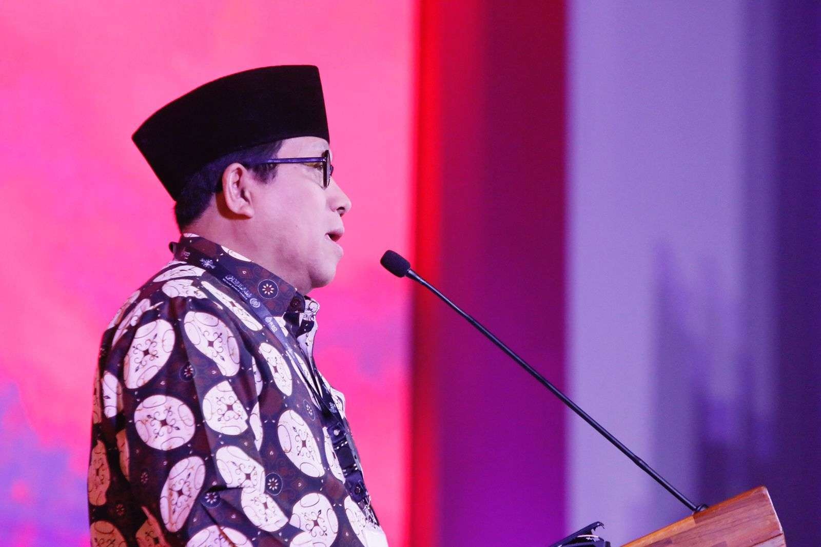 Salah satu pimpinan Muhammadiyah KH. Dr. Imam Addaruqutni menjadi pembicara dalam Forum Religion Twenty (R20) di Hotel Grand Hyatt, Nusa Dua, Bali. (Foto:ltnPBNU)