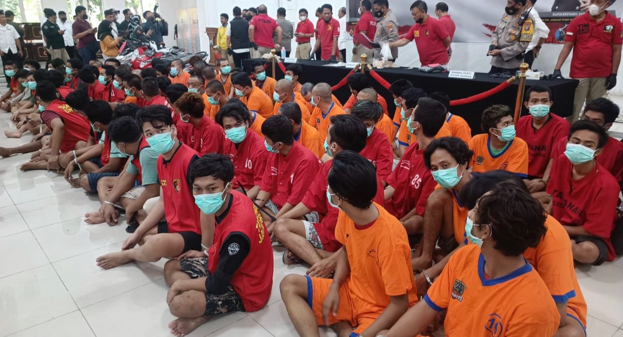 74 pelaku curanmor di Surabaya dalam dua bulan terakhir (Foto: Andhi Dwi/Ngopibareng.id)