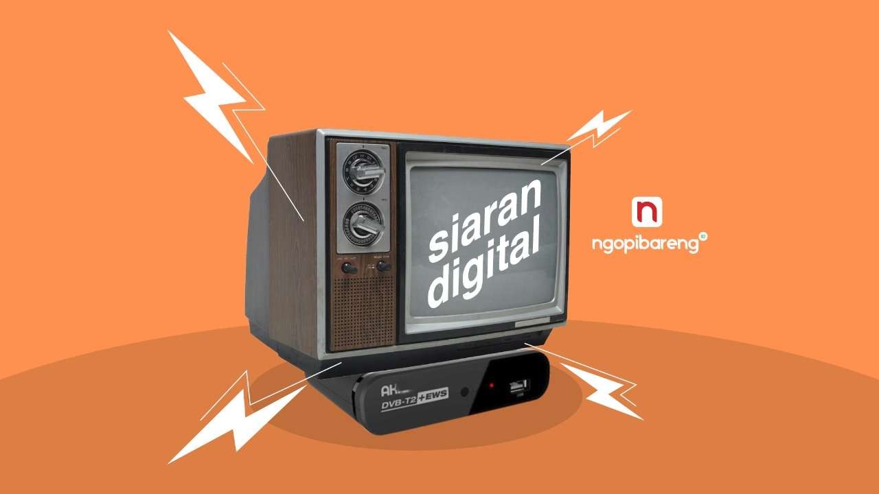 TV digital ladang rezeki untuk pedagang elektronik, baik TV digital, Smart TV, dan STB. (Ilustrasi: Fa Vidhi/Ngopibareng.id)
