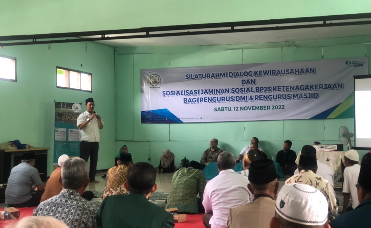 Sosialisasi DMI Surabaya perihal asuransi jiwa bagi marbot, imam dan takmir masjid (Foto: Andhi Dwi/Ngopibareng.id)