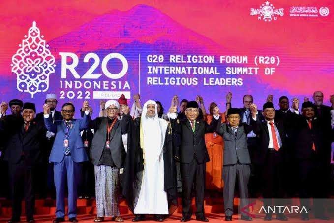 Pembukaan forum Religion Twenty (R 20) di Nusa Dua, Bali, pada 2-3 November 2022. (Foto: dok/Ngopibareng.id)