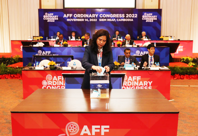 Wakil Sekretaris Jenderal (Wasekjen) PSSI, Maaike Ira Puspita menjabat sebagai Wakil Presiden AFF periode 2022-2026. (Foto: Dokumentasi PSSI)
