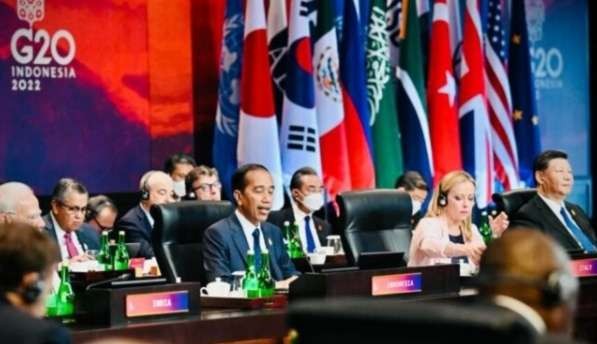 Presiden Jokowi mendorong negara-negara G20 lebih serius dalam upaya menyelematkan nyawa manusia. (Foto: BPMI Setpres)