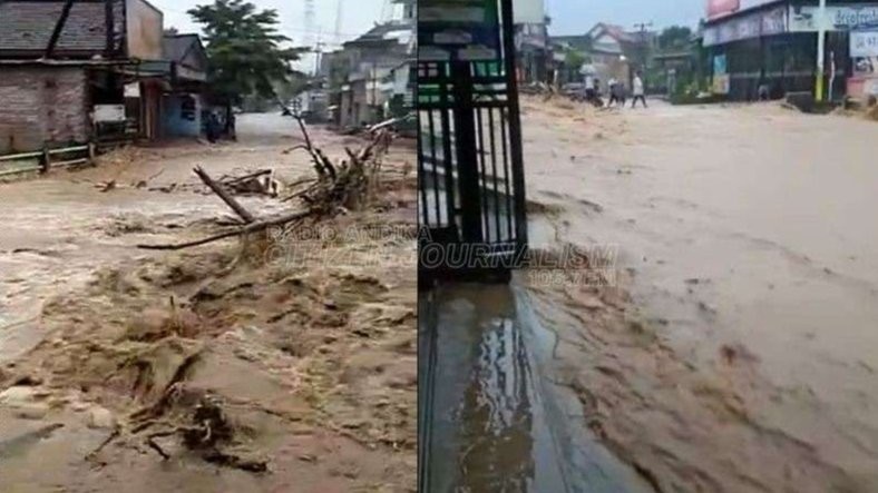 Wilayah selatan Trenggalek kembali dilanda banjir. (Foto: Istimewa)