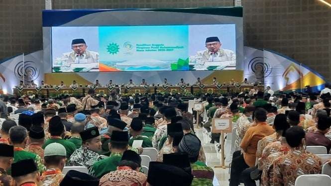 Pemilihan 13 Pimpinan Pusat Muhammadiyah, dilakukan lewat e-Voting di Edutorium UMS Sabtu dan hasilnya keluar Minggu 20 November 2022 dini hari. (Foto: md.or.id)