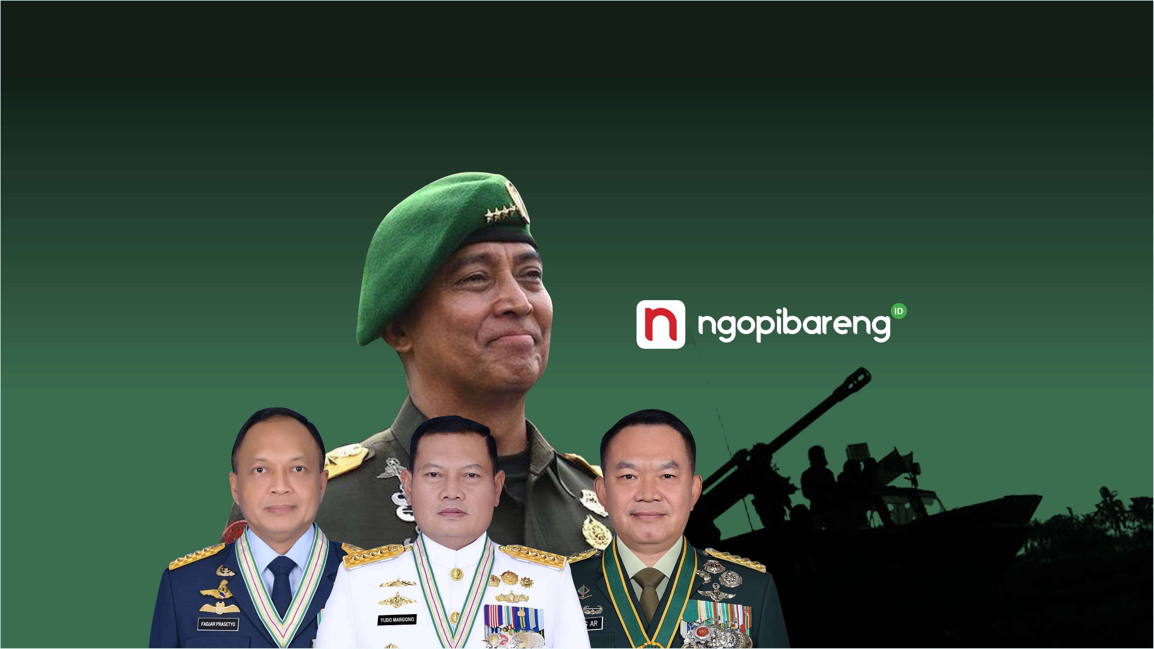 Jenderal Andika Perkasa jelang pensiun, nama tiga calon penggantinya mencuat. (Ilustrasi: Fa Vidhi/Ngopibareng.id)