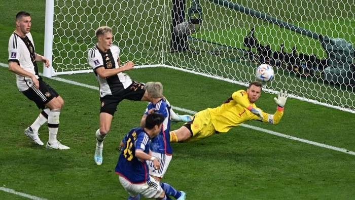 Timnas Jepang menaklukkan Jerman di Piala Dunia 2022 Qatar, Rabu 23 November 2022 malam waktu Indonesia. (Foto: Twitter)