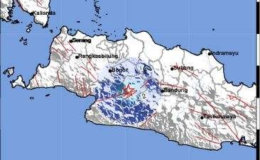 Gempa bumi kembali mengguncang Cianjur dengan magnitudo 4,1. (Foto: BMKG)