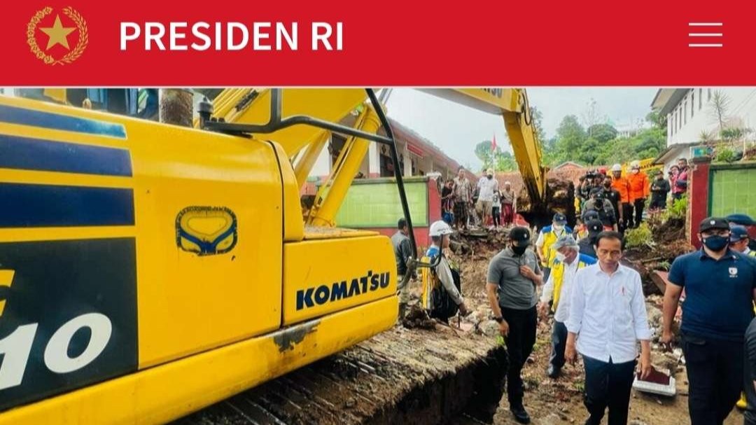 Laman resmi kepresidenan, yakni presidenri.go.id. Berisi kegiatan Presiden Jokowi dan Ibu Negara Iriana Jokowi. (Foto: Tangkapan layar)