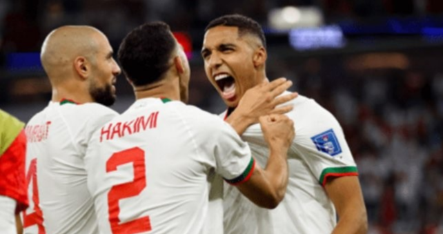 Pemain Timnas Maroko, Abdelhamid Sabiri usai mencetak gol spektakuler ke gawang Timnas Belgia (Foto: Fifa.com)