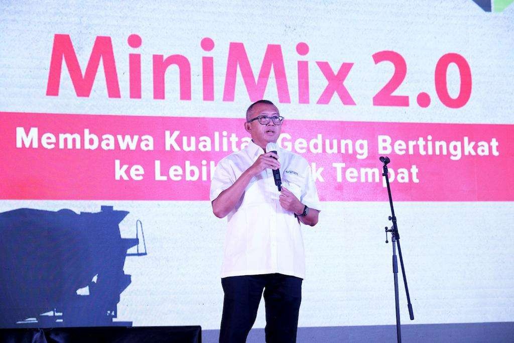 Direktur Utama SBI, Lilik Unggul Raharjo pada peluncuran Minimix 2.0. (Foto: dok PT SBI)