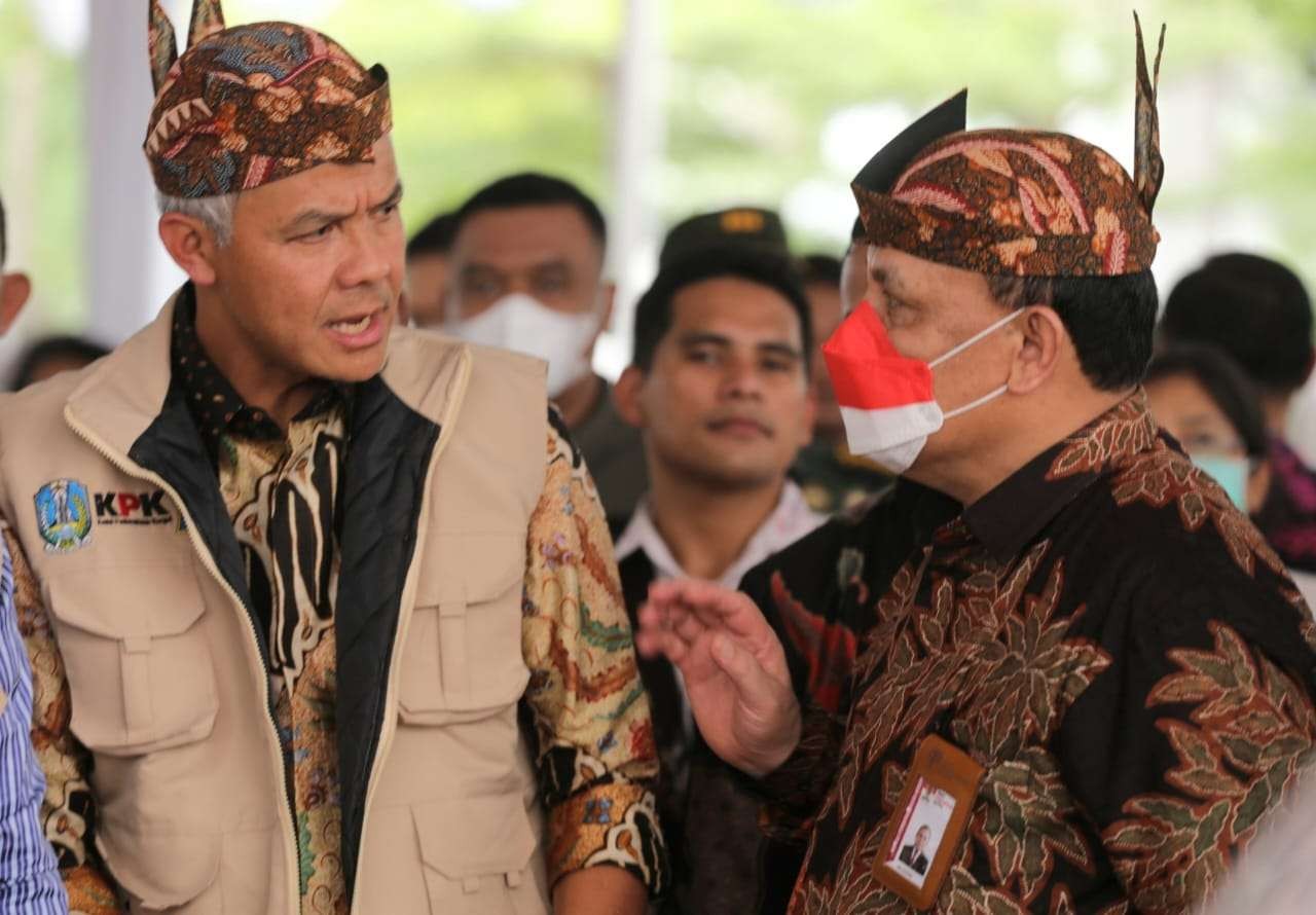 Gubernur Jawa Tengah Ganjar Pranowo terus mendorong upaya pemberantasan korupsi terus dilakukan sampai di tingkat kabupaten/kota serta desa. (Foto: Dokumentasi Jateng)