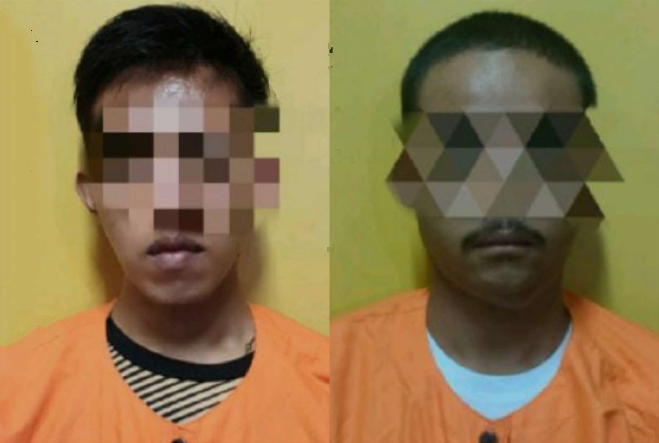 Dua warga Jember pengedar pil koplo tanpa izin edar ditangkap anggota Satresnarkoba Polres Bondowoso. (foto:guido saphan/ngopibareng.id)