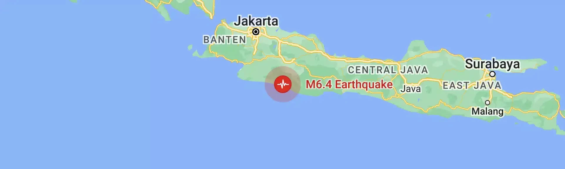 Gempa Garut terjadi Sabtu, 3 Desember 2022 petang. (Foto: Google)