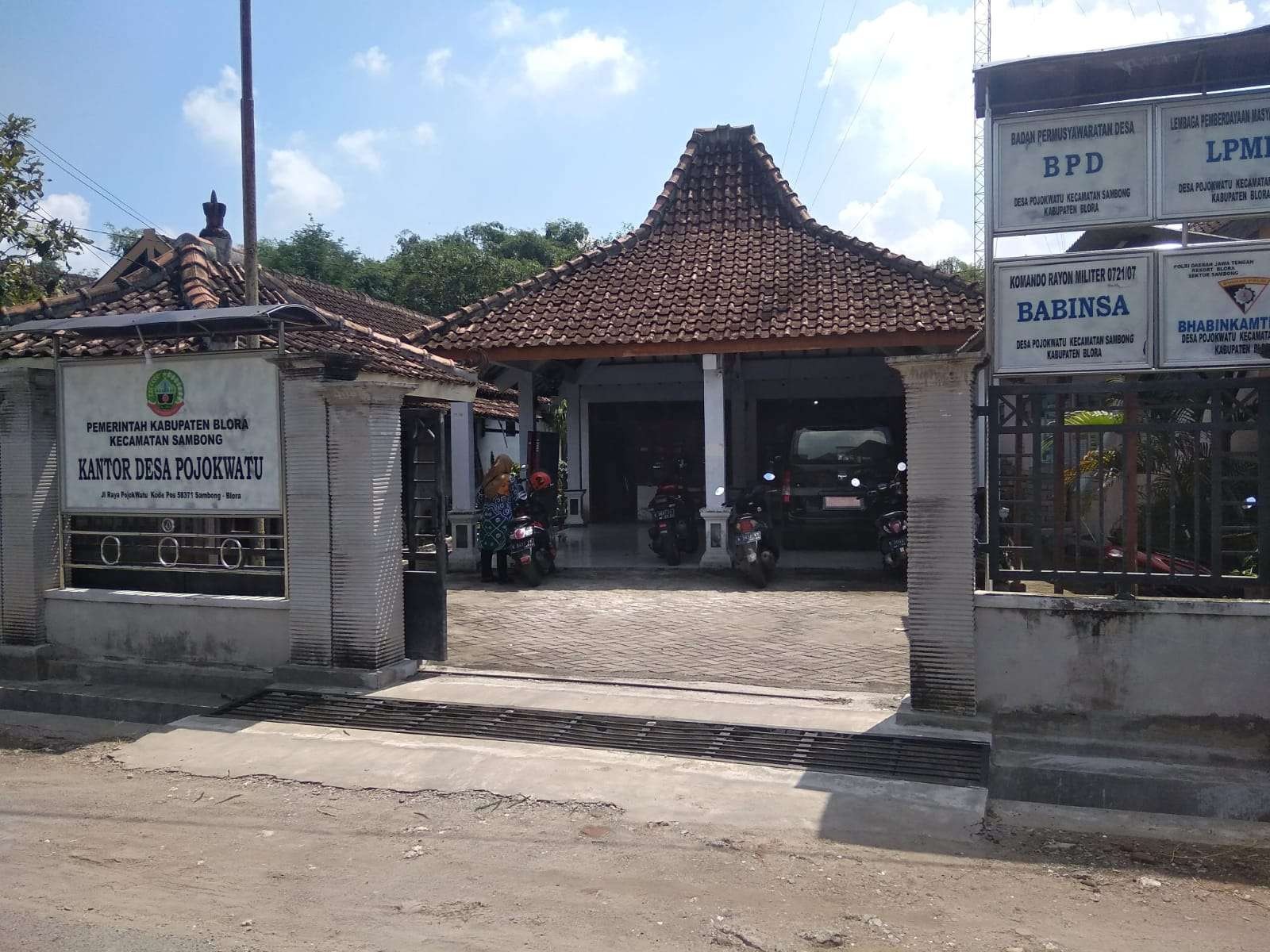Balai Desa Pojokwatu Kecamatan Sambong Kabupaten Blora (Ahmad Sampurno/ ngopibareng.id)