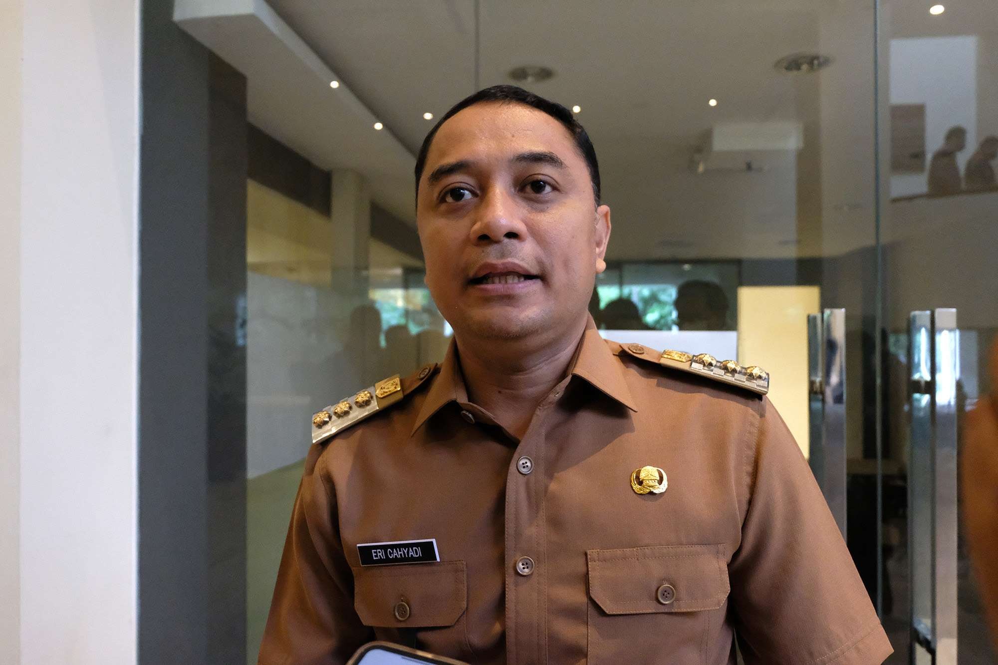 Walikota Surabaya, Eri Cahyadi ditemui beberapa waktu lalu. (Foto: Pita Sari/Ngopibareng.id)