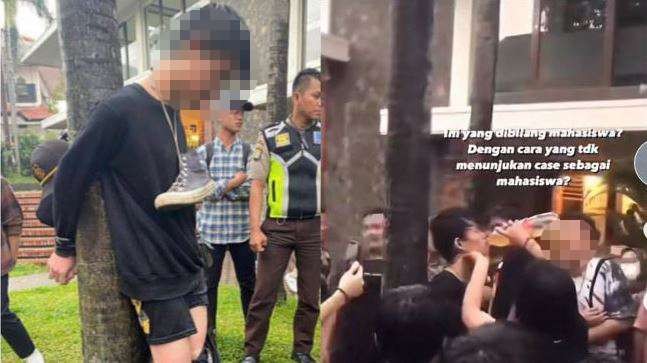 Dua pelaku pelecehan seks di kampus menjadi korban bullying atau perundungan teman-teman kampusnya sendiri di Depok, Jawa Barat. (Foto: Twitter)