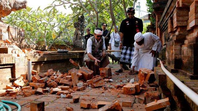 BNPB catat ada 34 rumah warga di Kabupaten Karangasem, Bali rusak akibat gempa magnitudo 5,2. (Foto: Ant)