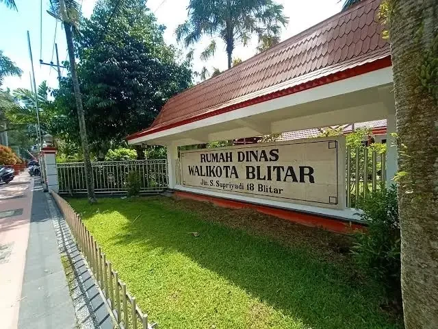 Rumah Dinas Walikota Blitar Jalan Supriadi No 18 Bendogerit, Jawa Timur. (Foto: Istimewa)