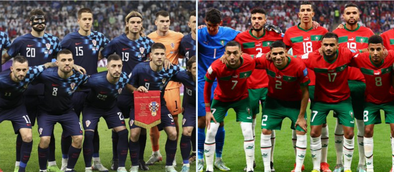 Kroasia vs Maroko. (Foto: Istimewa)