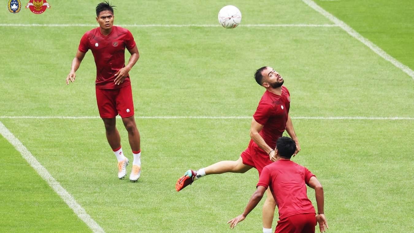 Timnas Indonesia unggul 2-1 atas Kamboja di babak pertama laga Grup A Piala AFF 2022. (Foto: PSSI)
