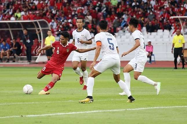 Timnas Indonesia hanya menang tipis atas Timnas Kamboja di Grup A Piala AFF. (Foto: Ant)