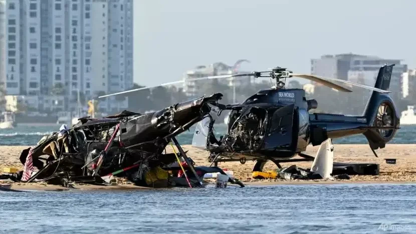 Dua Helikopter Tabrakan di Queensland Australia (Foto: AFP)