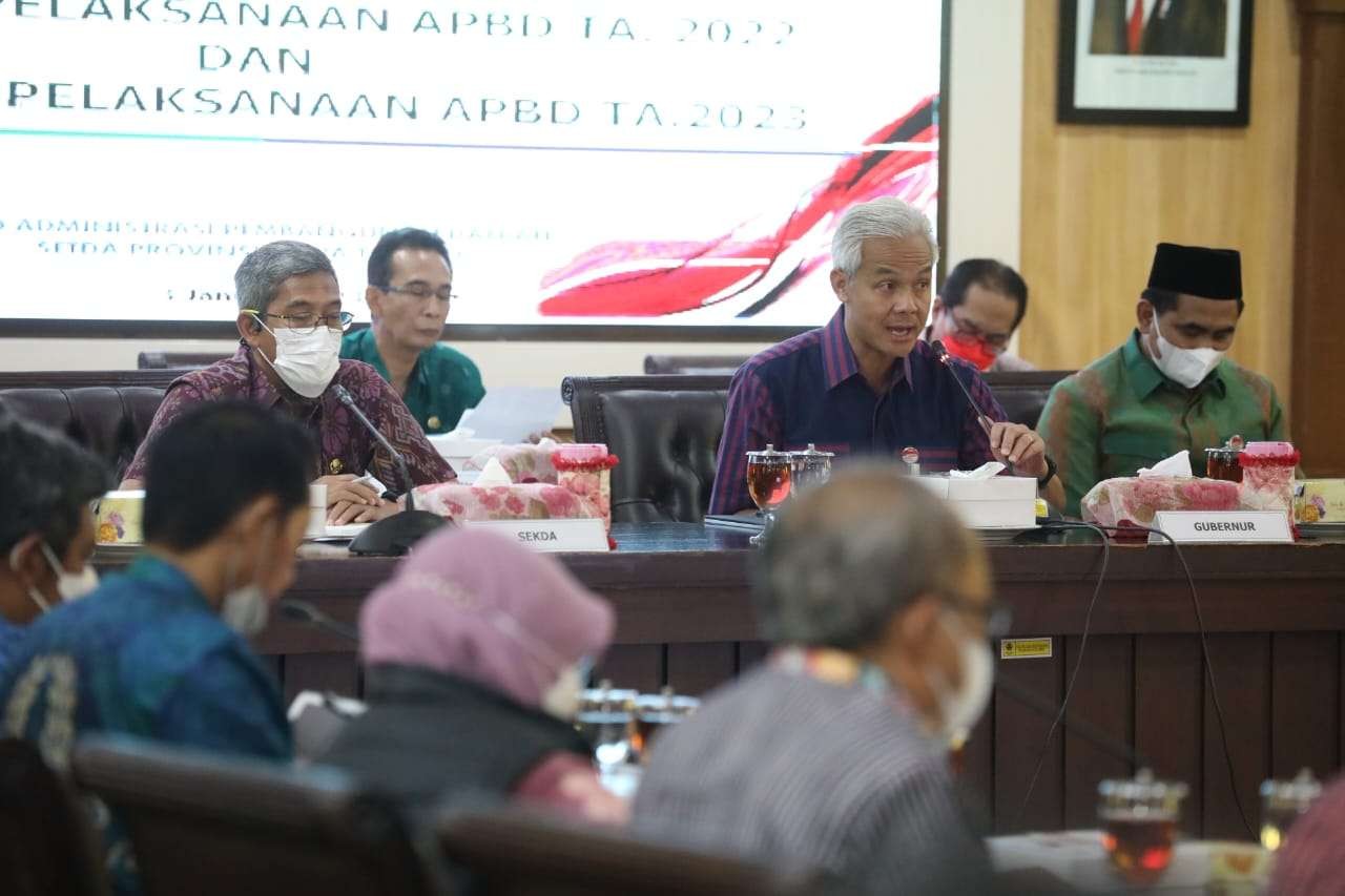 Gubernur Jawa Tengah Ganjar Pranowo akan tetap fokus selesaikan beberapa program di tahun 2023. (Foto: Dokumentasi Jateng)