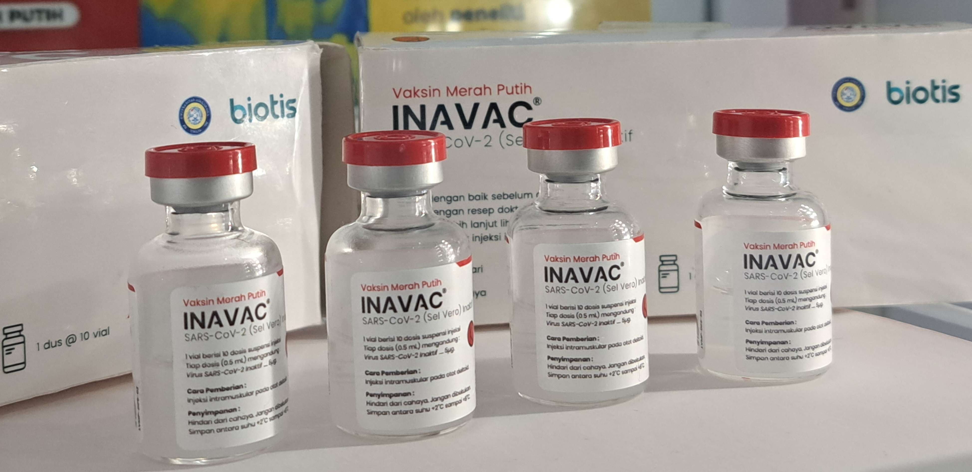 Vaksin Inavac atau Merah Putih buatan Unair, siap didistribusikan ke 34 provinsi. (Foto: Pita Sari/Ngopibareng.id)