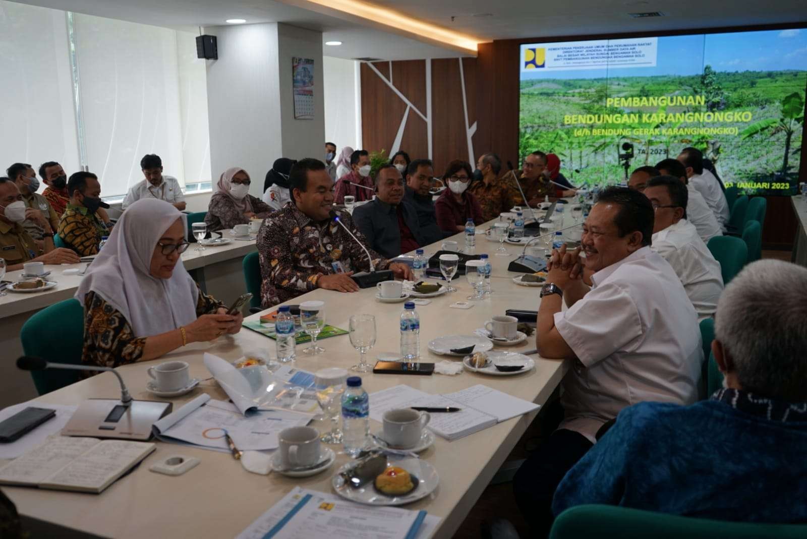 Rapat koordinasi pembangunan Bendungan Karangnongko di Jakarta. (Foto: Humas Pemkab Blora)
