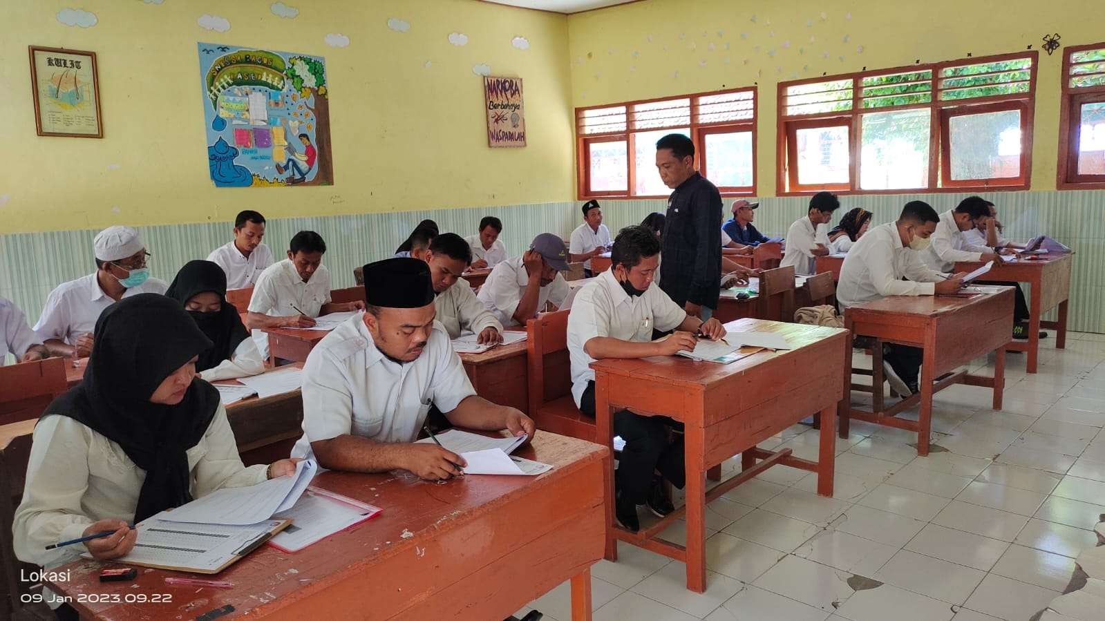 Pelaksanaan tes PPS di wilayah Kecamatan Sambeng, Lamongan, Jawa Timur. (Foto: Istimewa)