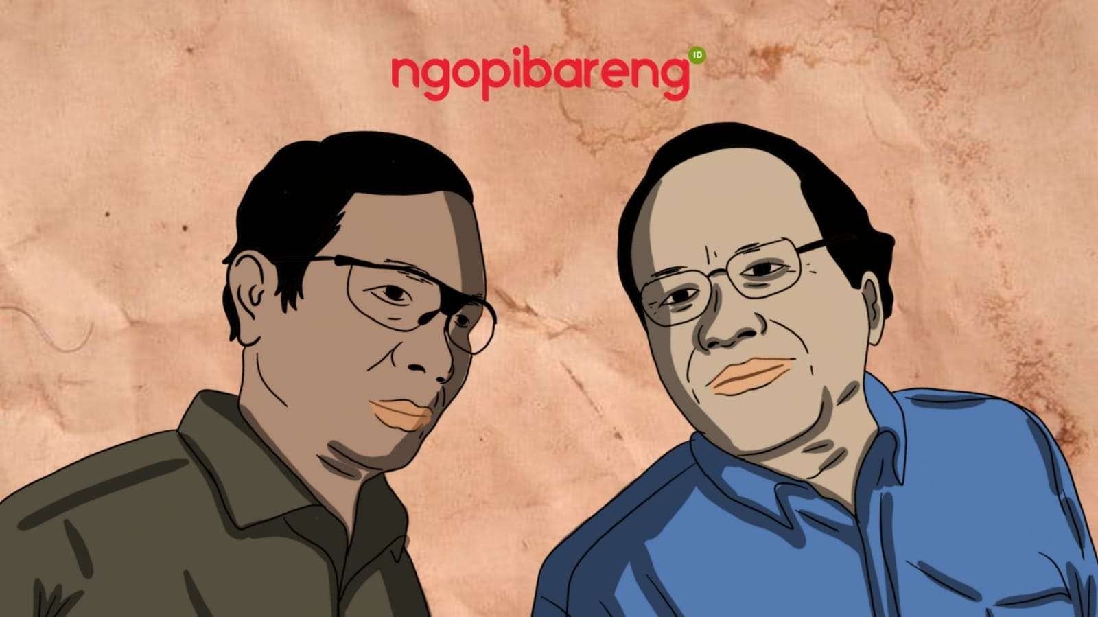 Menko Polhukam Mahfud MD dan Rizal Ramli. (Ilustrasi: Fa Vidhi/Ngopibareng.id)