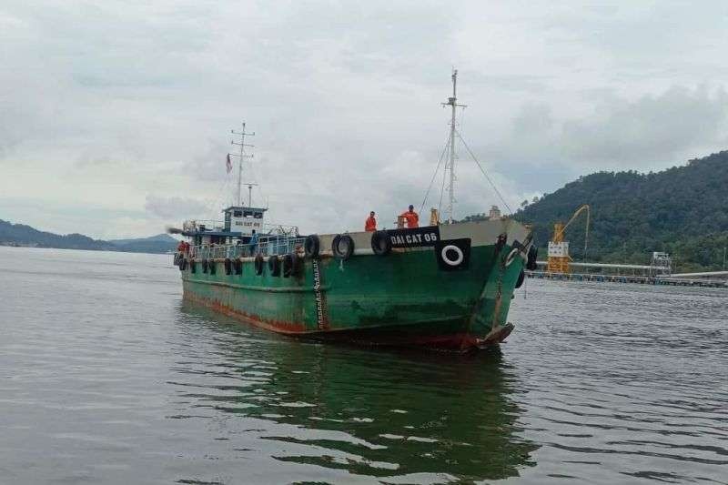 Kapal MV DAI CAT 06 asal Malaysia yang dilaporkan hilang saat berlayar di perairan Natuna pada 8 Januari 2023. (Foto: Ant)