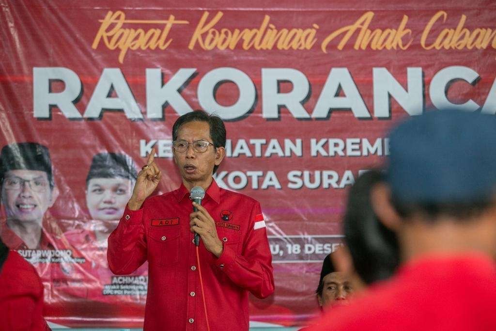 Ketua DPC PDI Perjuangan Surabaya Adi Sutarwijono. (Foto: PDI Perjuangan untuk Ngopibareng.id)
