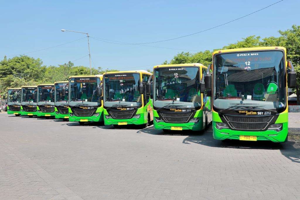 Armada bus Trans Jatim. (Foto: Humas Prov Jatim)