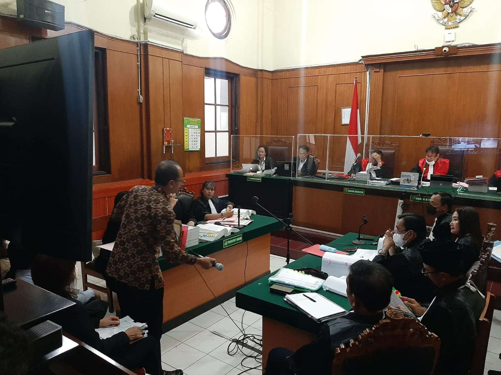 Suasana persidangan di Ruang Chandra, Pengadilan Negeri Surabaya, Senin 16 Januari 2023 lalu. (Foto: dok. Meratus Line)