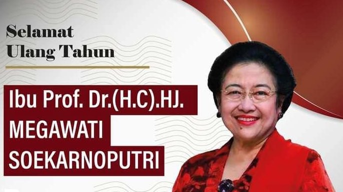 Ketua PDIP, Megawati Soekarnoputri berulang tahun ke-76, Senin 23 Januari 2023. (Foto: Instagram)