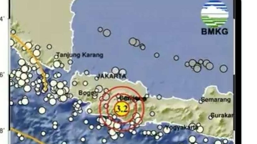 Kabupaten Bandung diguncang gempa, Sabtu 27 Januari 2023 dini hari. (Foto: Twitter)