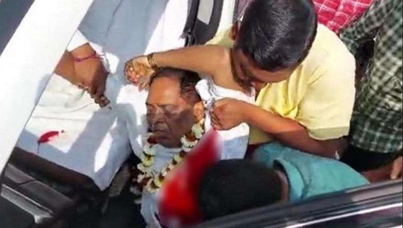 Menteri Kesehatan Negara Bagian Odisha, India mengalami luka di dada usai ditembak oleh polisi saat keluar dari kendaraan. (Foto: IANS)