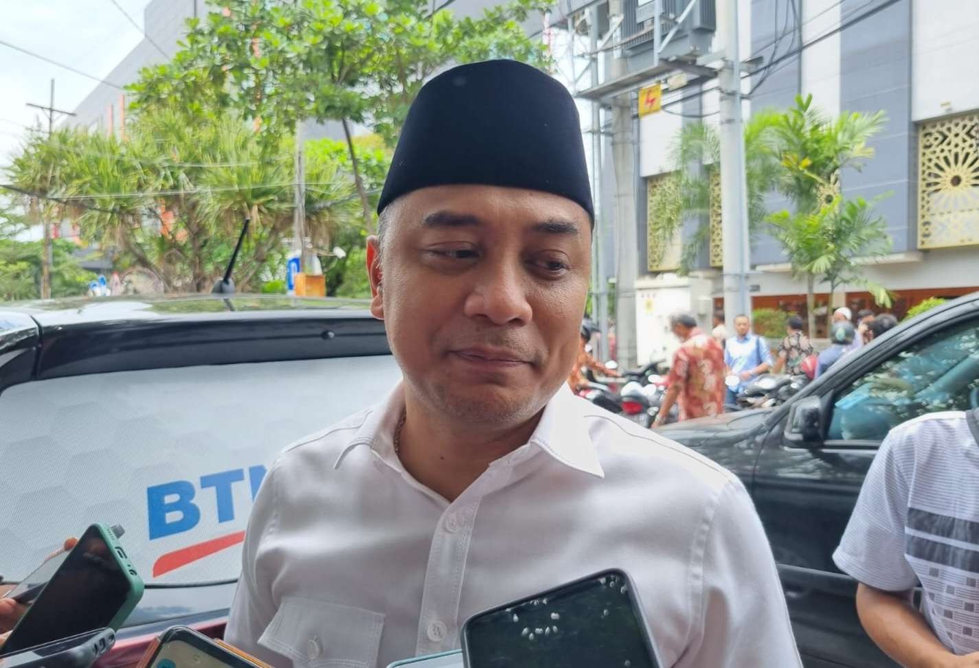 Walikota Surabaya, Eri Cahyadi saat ditemui Jumat, 3 Februari 2023. (Foto: Pita Sari/Ngopibareng.id)
